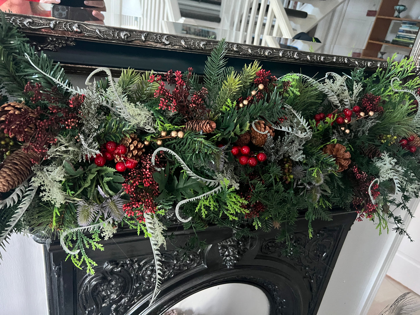 Christmas red & gold Garland