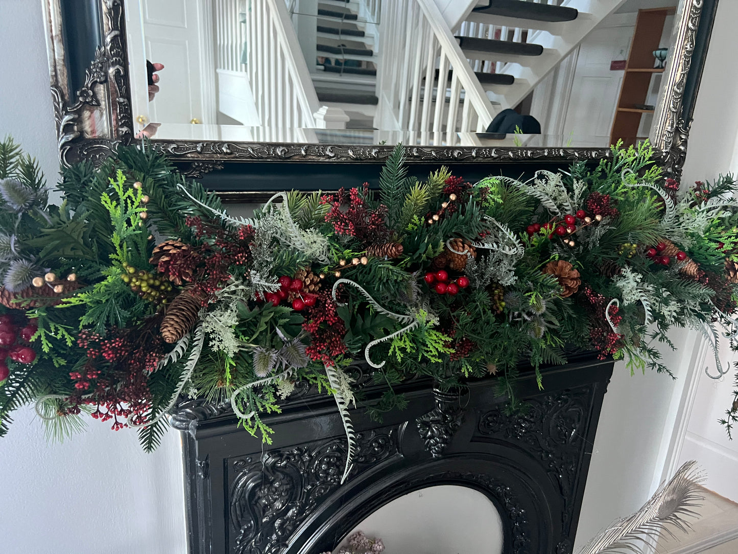 Christmas red & gold Garland
