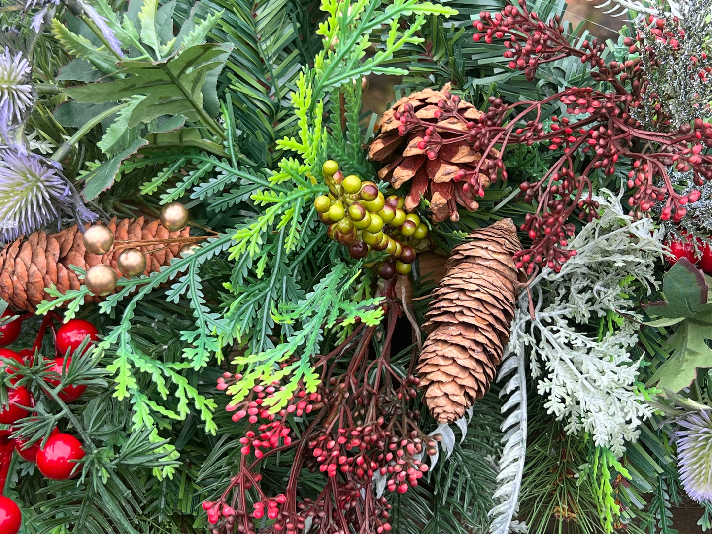 Christmas red & gold Garland